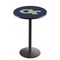 Holland Bar Stool Co 42" Blk Wrinkle Georgia Tech Pub Table L214B4228GATech - alternate 1